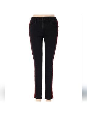 Q2 Black & Red Striped Pants